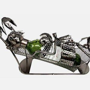 Ebros Vacation By The Beach Bikini Girl On Hammock Hand Made Wine Bottle Holder